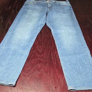Garnet Hill Men's Straight Light Blue Denim Jeans